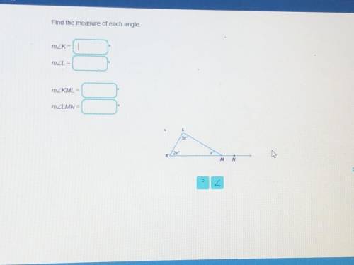 What’s the measure of each angle shown?