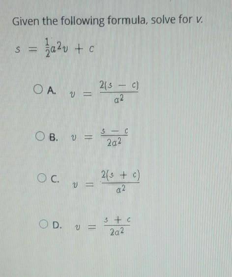 Please help, i need to raise my grade solve for v