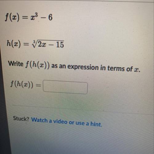 The expression in terms of x