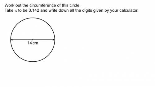 Work out the circumfence of this circle