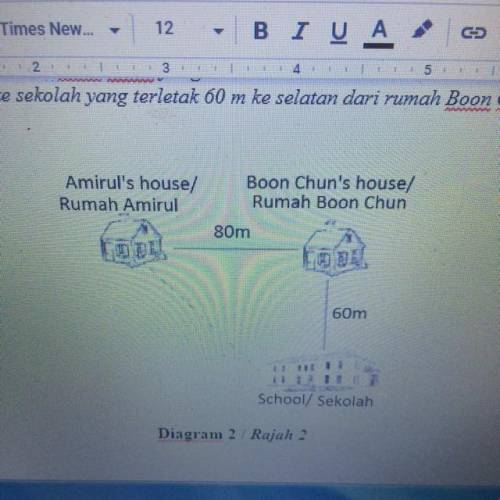 C)

If from rest, Amirul starts to walk to Boon Chun's house and reach there in 30 seconds, what i