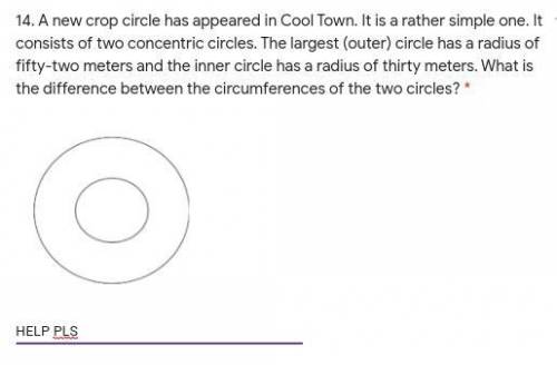 LAST ONE A new crop circle has appeared in Cool Town. It is a rather simple one. It consists of two