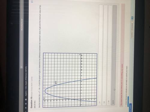 Use the function f(x) = x^2 - 6x + 3 and the graph of g(x) to determine the difference between the