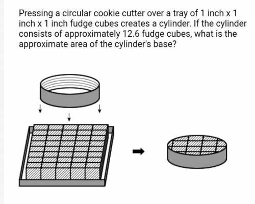 What is the area of the cylinders base