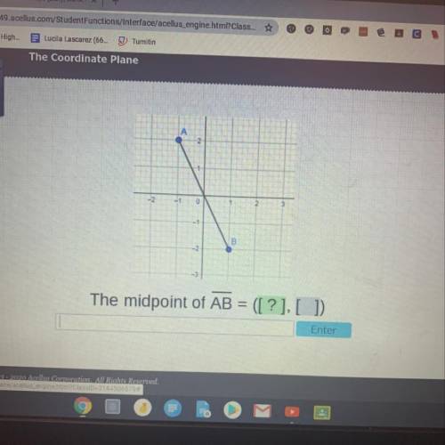 What’s the Midpoint of (2,-1) and (1,-2)