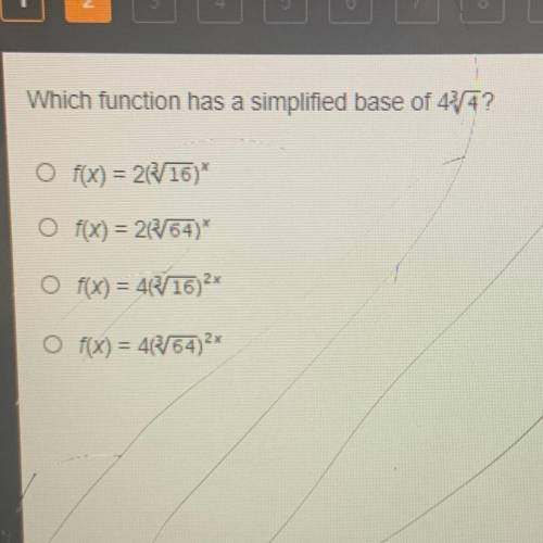 *URGENT* Which function has a simplified base of 4^374?