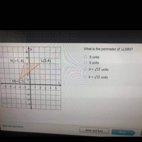 What’s the perimeter of triangle LMN?
