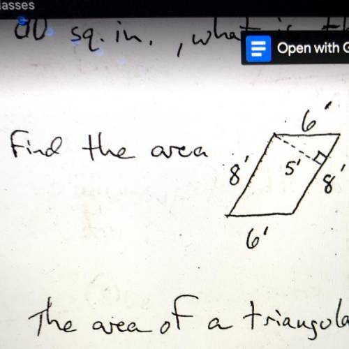 Find the area of the quadrilateral