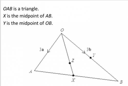 Find XY in terms of a and b