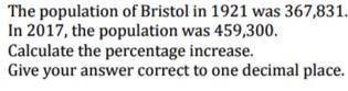 The population of bristol in 1921 was 367,831.....