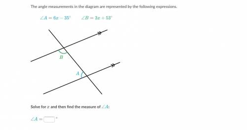 The angle measurements in the diagram are represented by the following expressions.