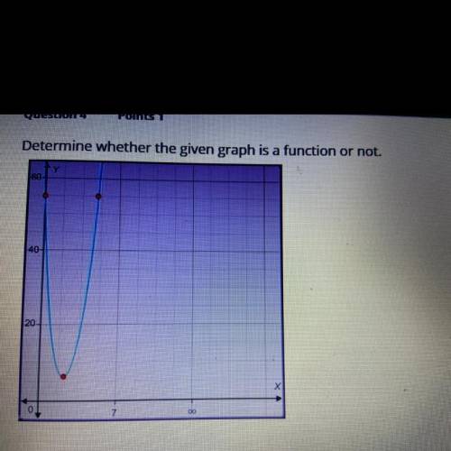 Determine whether the given graph is a function or not