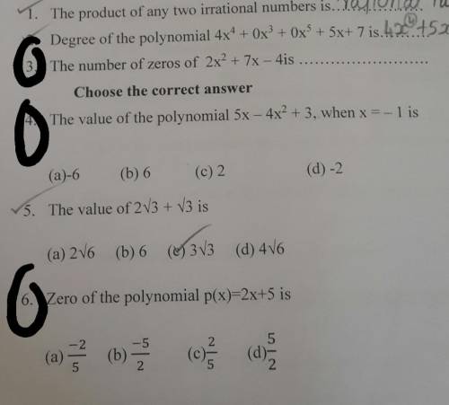 Help me with these questions