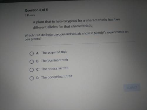 Which trait did heterozygous individuals show in Mendel's experiment on pea plants?