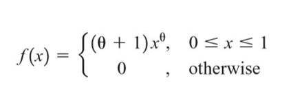 Let X be continuous indicating a lifetime. The X density function is given in picture. Calculate th