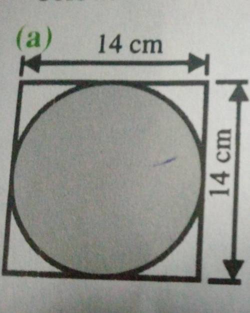 Calculate the shaded area in the diagram