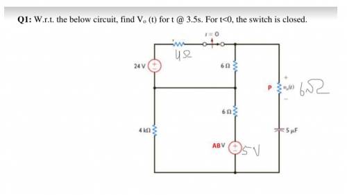 Solve the given circuit in figure please...