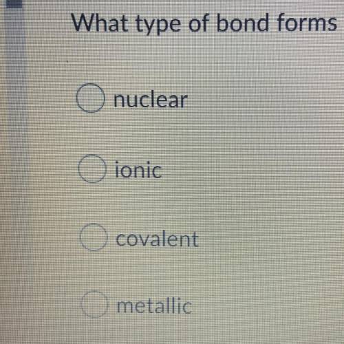 What type of bond forms in iron (ii) chloride