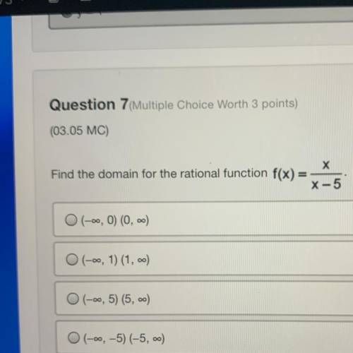Find the domain for the rational function: