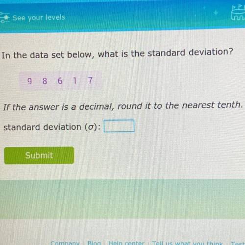 What is the standard deviation of the number