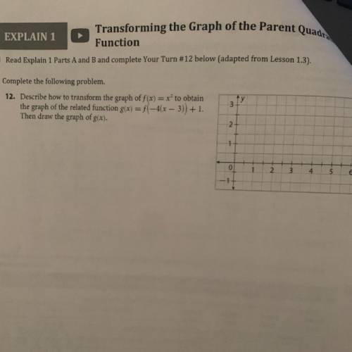 Describe how to transform the graph of f(x) = x* to obtain

the graph of the related function g(x)