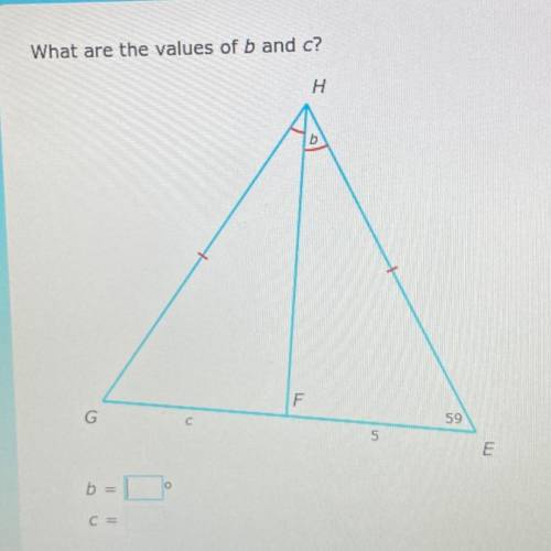 What is the values of b and c?