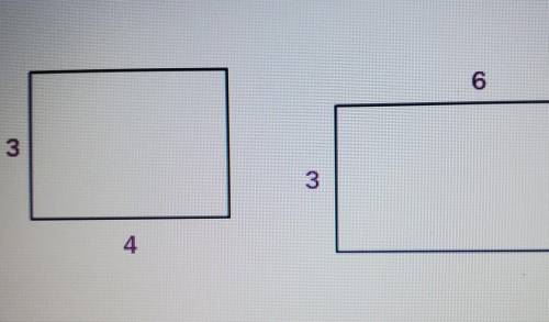 The two rectangular similar

no the ratios of corresponding sides are not equal yes the lengths of