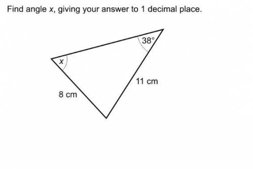 Find angle x, giving your answer to 1 decimal place.