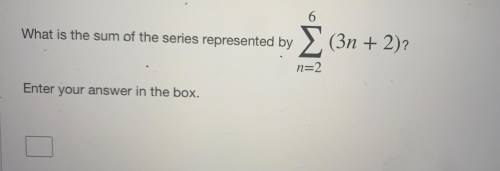 What is the sum of the series represented by: