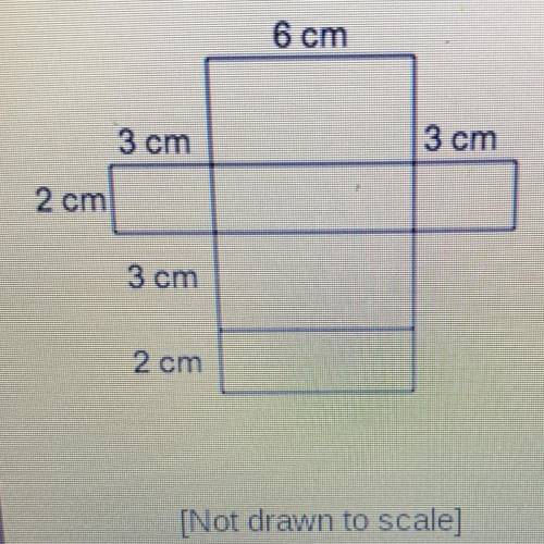 What is the surface area of the geometric figure that can be formed by the net?

[Not drawn to sca