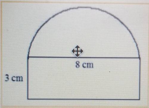 Find the area of the figure below. round your answer to the nearest tenth