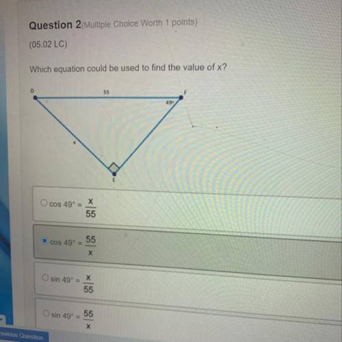 HELP ASAPPPQuestion 2 Multiple Choice Worth 1 points)

(05.02 LC)
Which equation could be used to