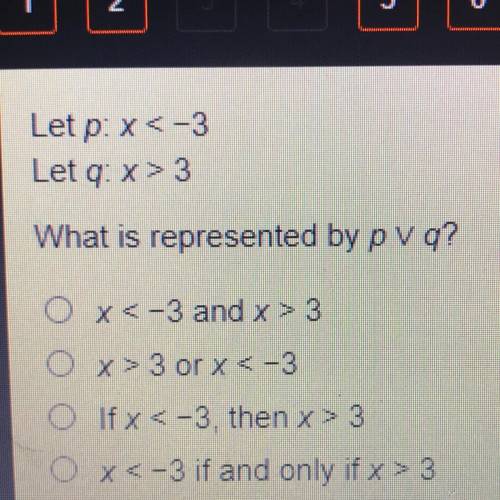 Let P X 3 Let Q X 3 What Is Represented By Pv Q O X 3 And X 3 O X 3 Or X 3 O Lfx 3 Then