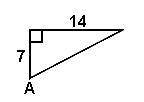Explain please --

Find the measure of angle A to the nearest degree. a. 26 b. 27 c. 63