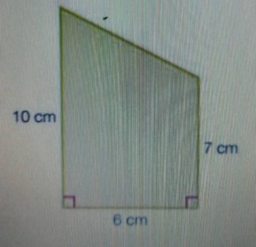 PLEASE ANSWER IMMEDIATELY find the area of the following shape
