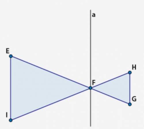 Which of the following statements is true only if triangles EFI and GFH are similar? A) two segment