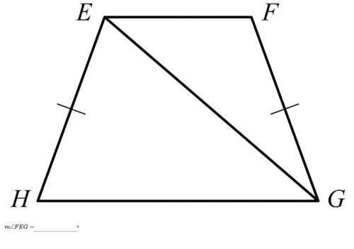 I WANT TO PASS HIGH SCHOOL PLEASE HELP

Given that the quadrilateral EFGH is a trapezoid, m∠H = 62