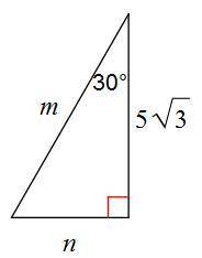 Find n. A. 5 B. 5√3 C. 10 D. 10√3/3