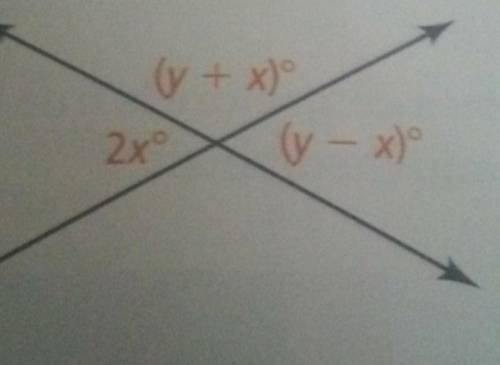 Find the value of each variable and the measure of each angle