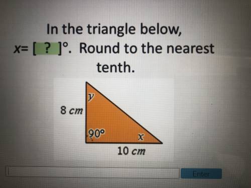 What is x? Round to the nearest tenth