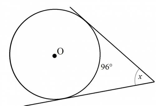 Find the value of x. A. 74 B. 78 C. 76 D. 84