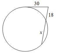 Solve for x. A. 24 B. 32 C. 22 D. 35