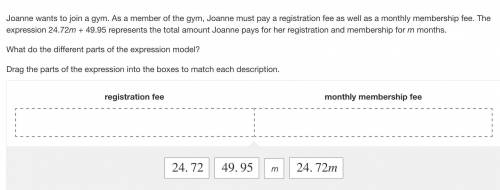 Please see picture attatched! Joanne wants to join a gym. As a member of the gym, Joanne must pay a