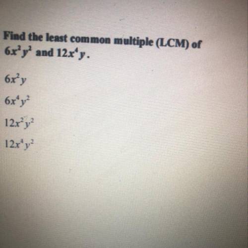 Find the least common multiple (LCM)