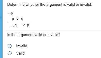 Determine whether this is valid or invalid argument