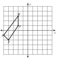 What is the new coordinate for point S' when the figure is reflected over the line y=x HINT: (just