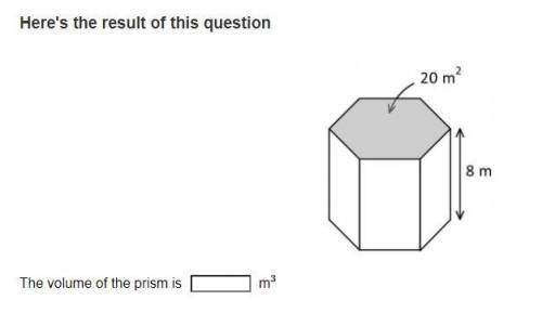 P;ease help me with this question, please get it right, i only have 1 chance for it, Volume of pris