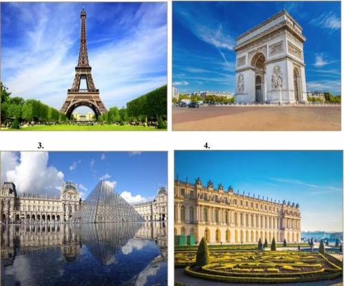Name all 4 landmarks