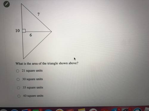 Please help :) what is the area of the triangle