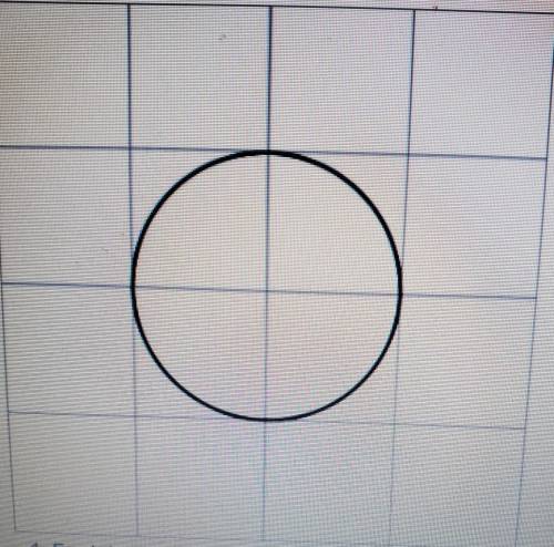 Here is a picture of a circle. Each square represents 1 square unit.

1. Explain why the area of t
